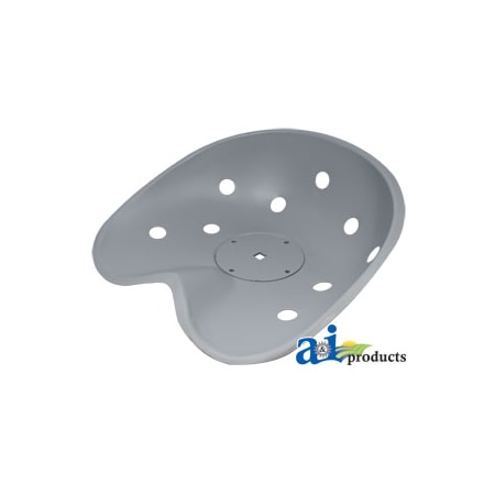 A & I Products Pan Seat, Steel, Non Flip Back 17" x19" x6" A-8N400